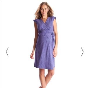 Maternity wrap dress